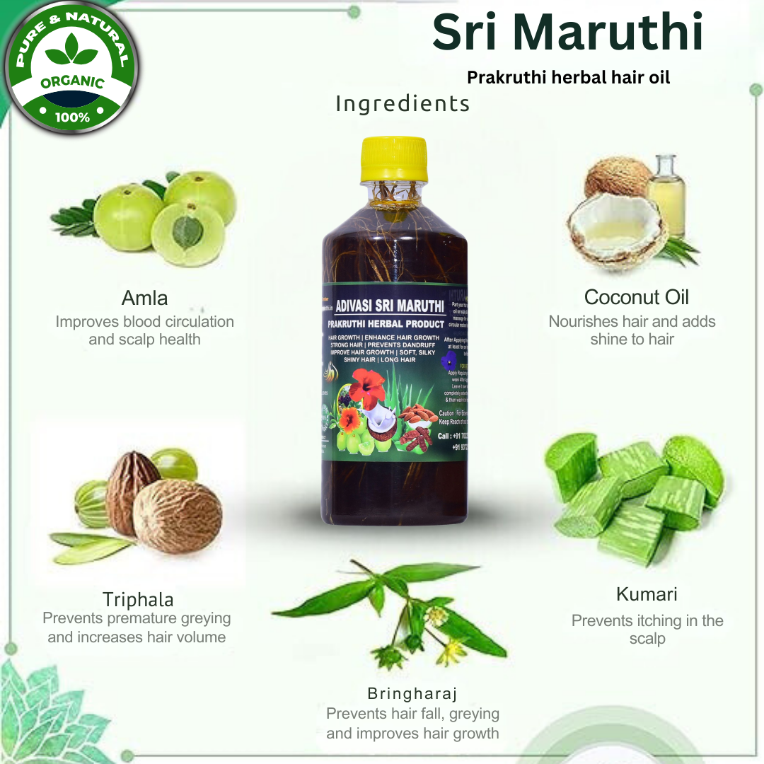 Sri Maruthi Prakruthi herbal hair oil